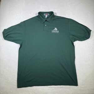 Jerzees Little Rock Christian Academy Green Polo Shirt Adult XL Embroidered